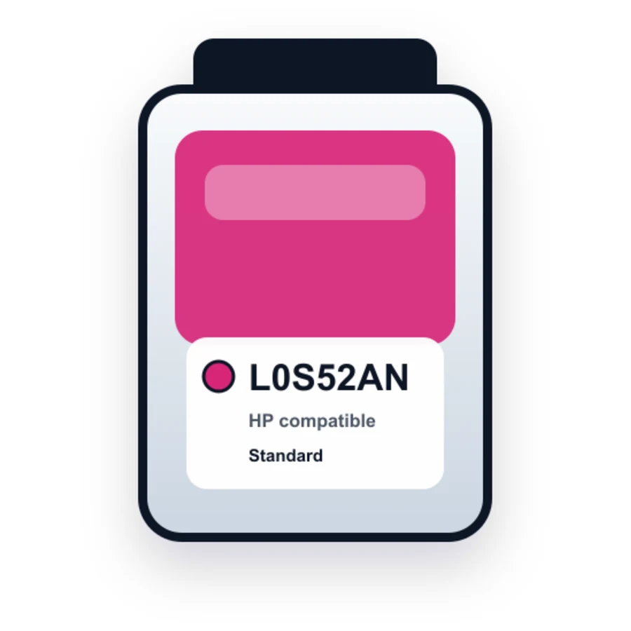 HP L0S52AN Magenta compatible ink