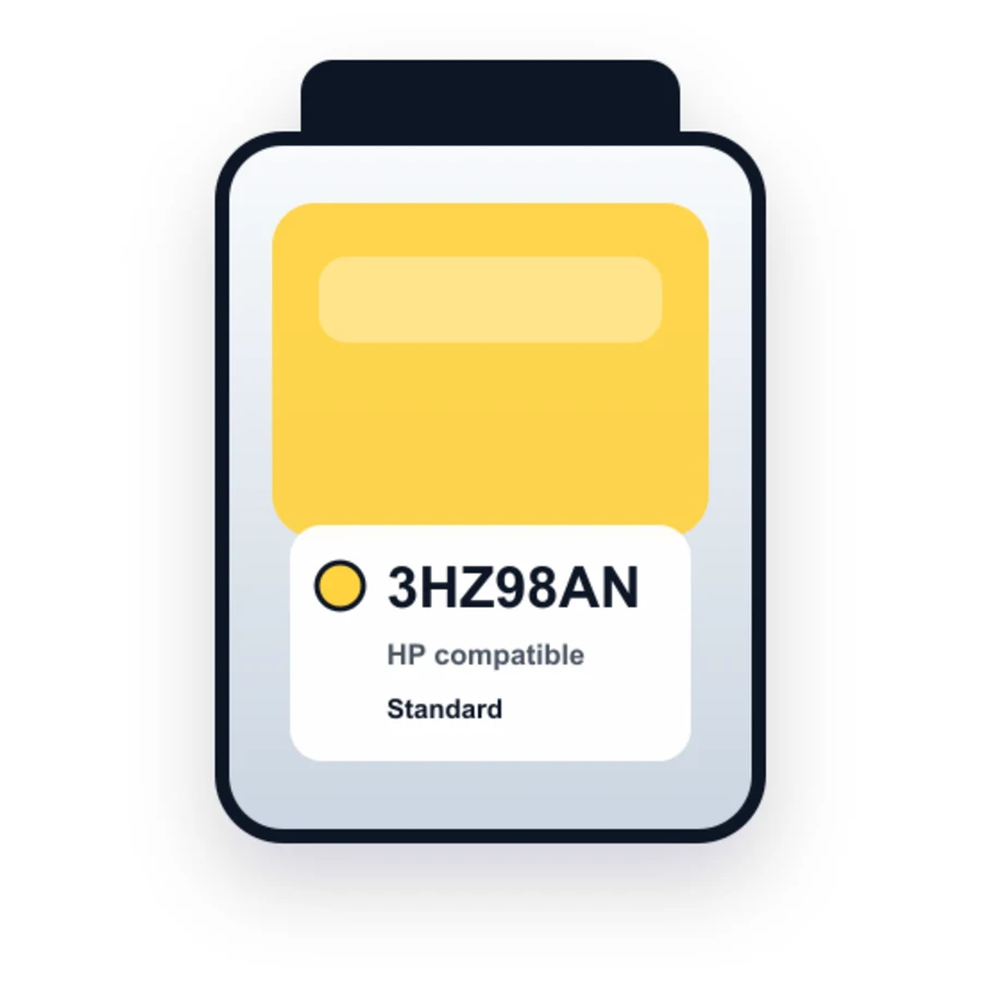 HP 3HZ98AN Yellow compatible ink