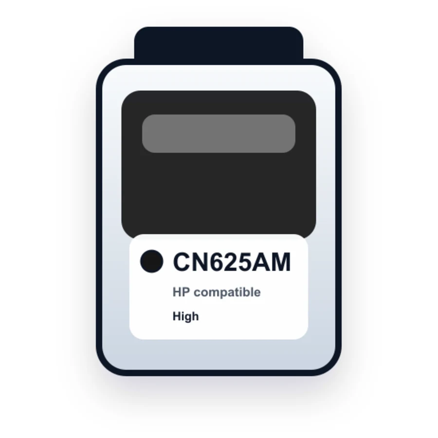 HP CN625AM Black compatible ink
