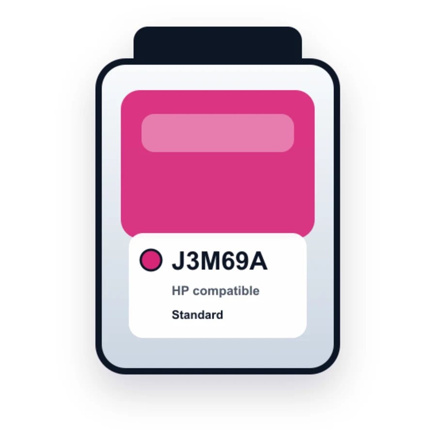 HP J3M69A Magenta compatible ink