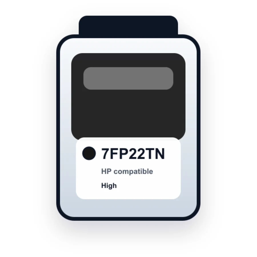 HP 7FP22TN Black compatible ink