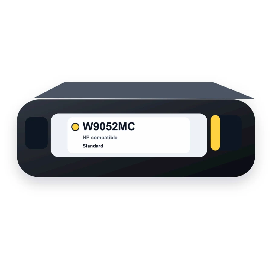 Replacement HP W9052MC Toner Cartridge - Yellow compatible toner