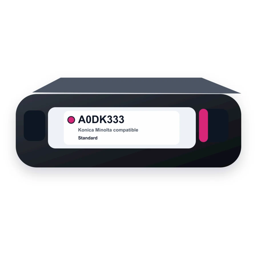Replacement for Konica-Minolta A0DK333 / TN318M Magenta Laser Toner Cartridge for Bizhub C20 compatible toner