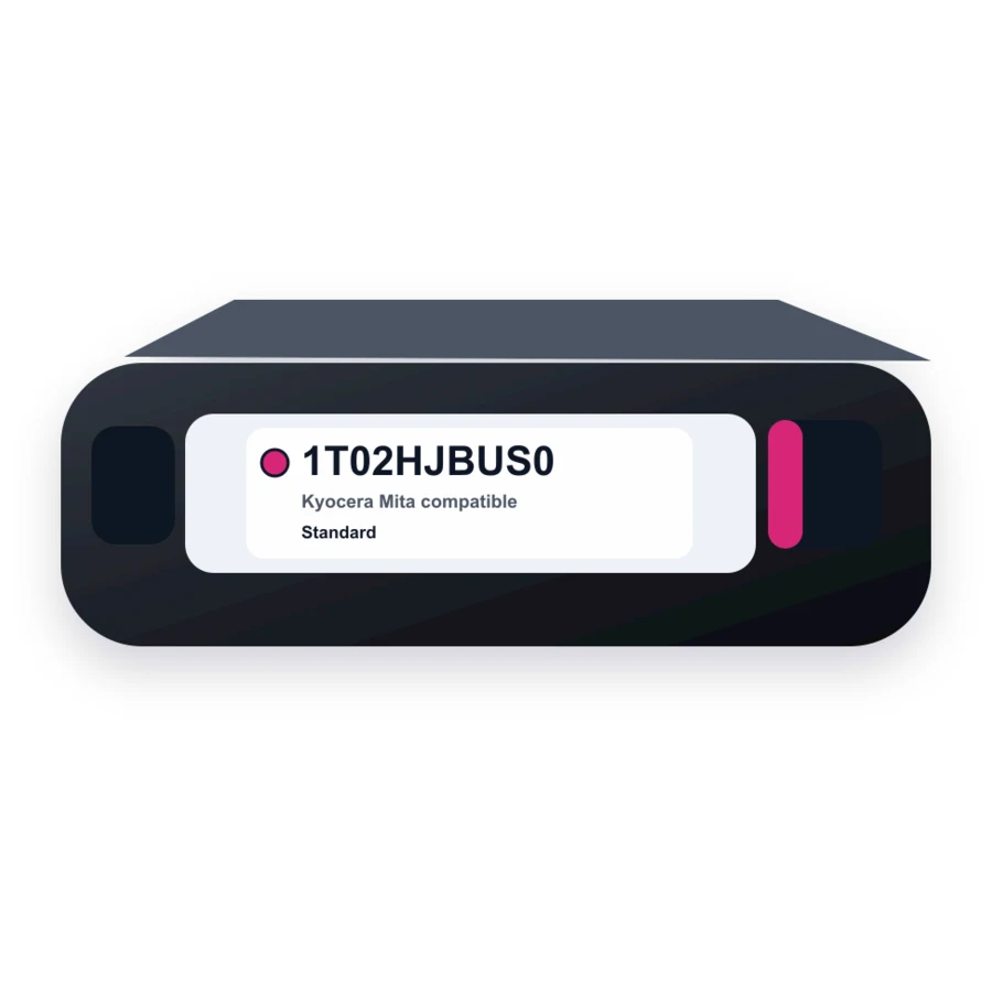Kyocera TK-522M Toner Cartridge - 1T02HJBUS0 - Magenta compatible toner