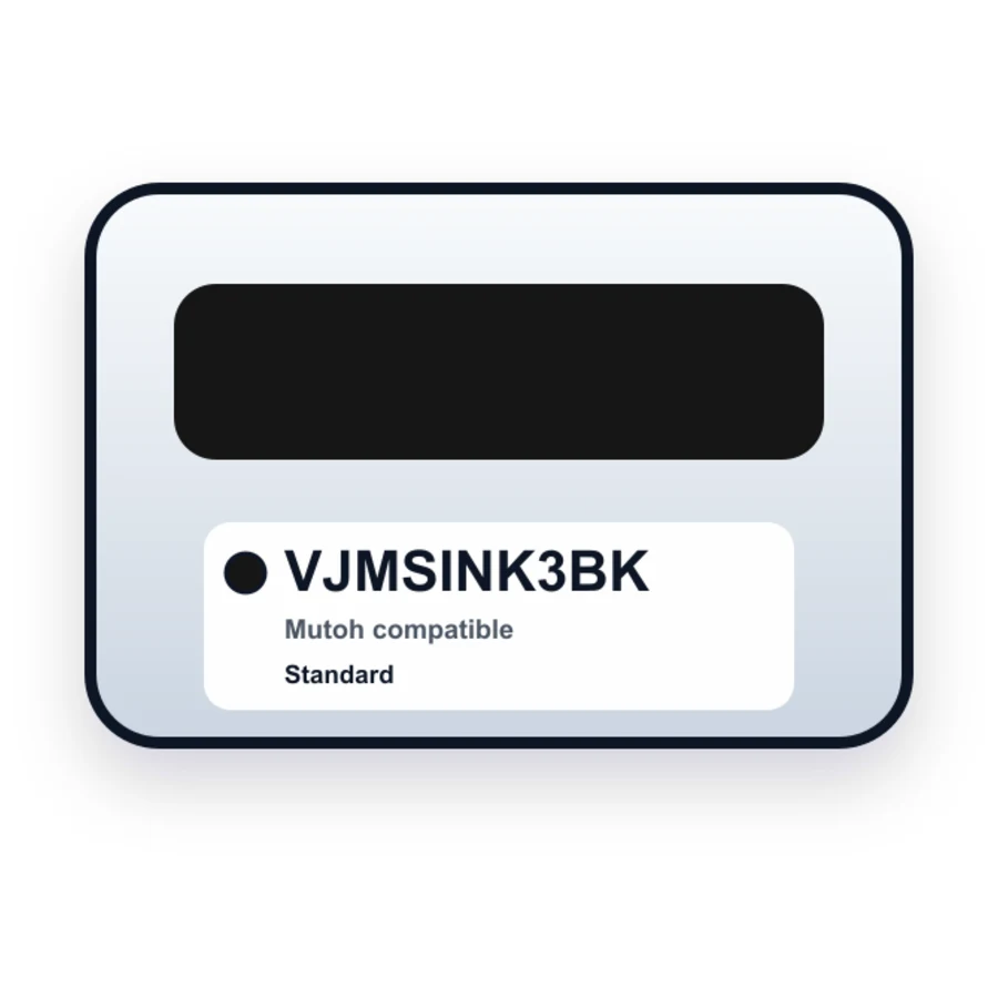 Mutoh VJ-MSINK3BK Eco-Ultra Wide Format Black Ink Cartridge compatible ink