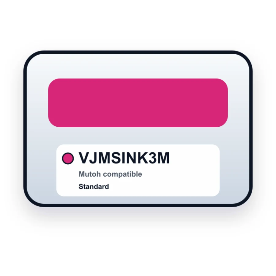 Mutoh VJ-MSINK3M Eco-Ultra Wide Format Magenta Ink Cartridge compatible ink