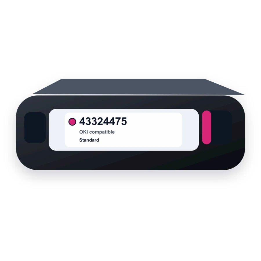 Okidata 43324475 Toner Cartridge - Magenta compatible toner