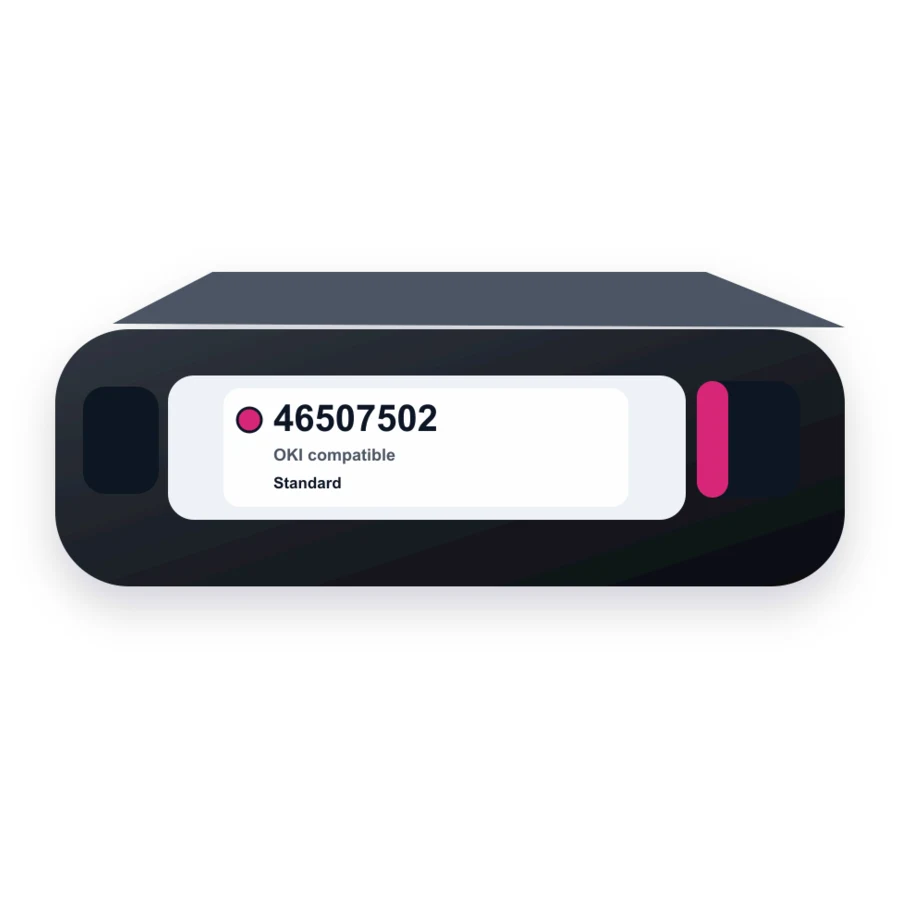 Okidata 46507502 Toner Cartridge - Magenta compatible toner