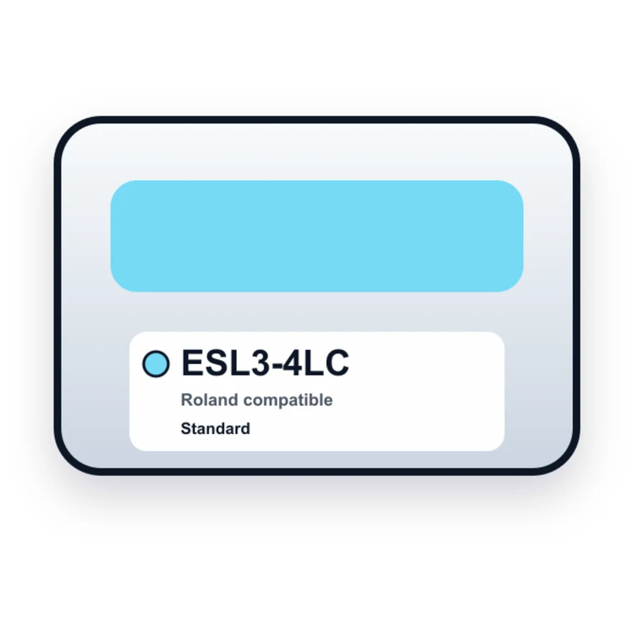 Roland ESL3 4LC Light Cyan compatible ink