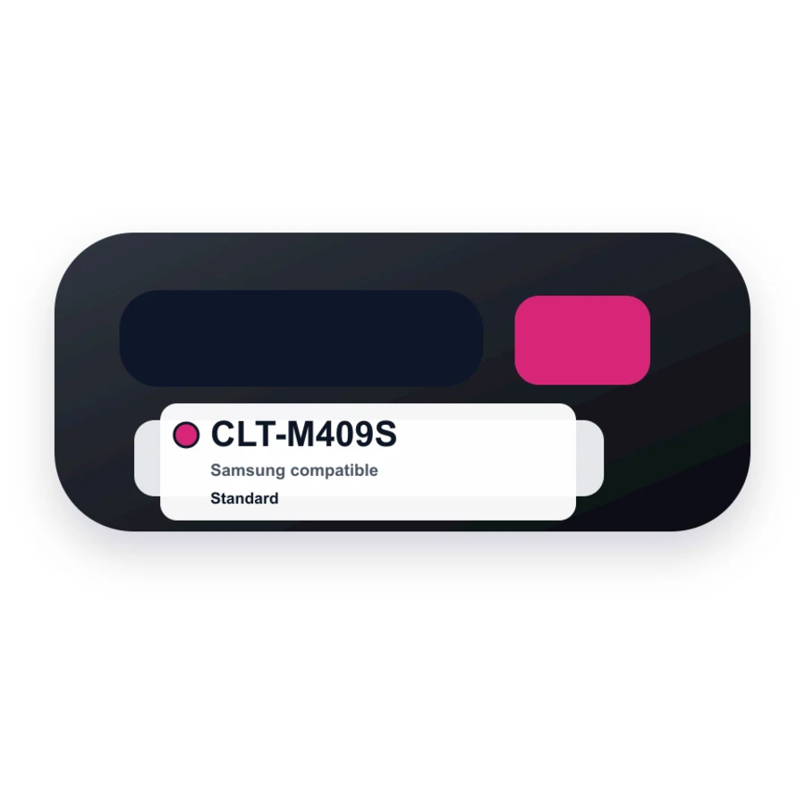 Samsung Clt M409S Magenta compatible toner
