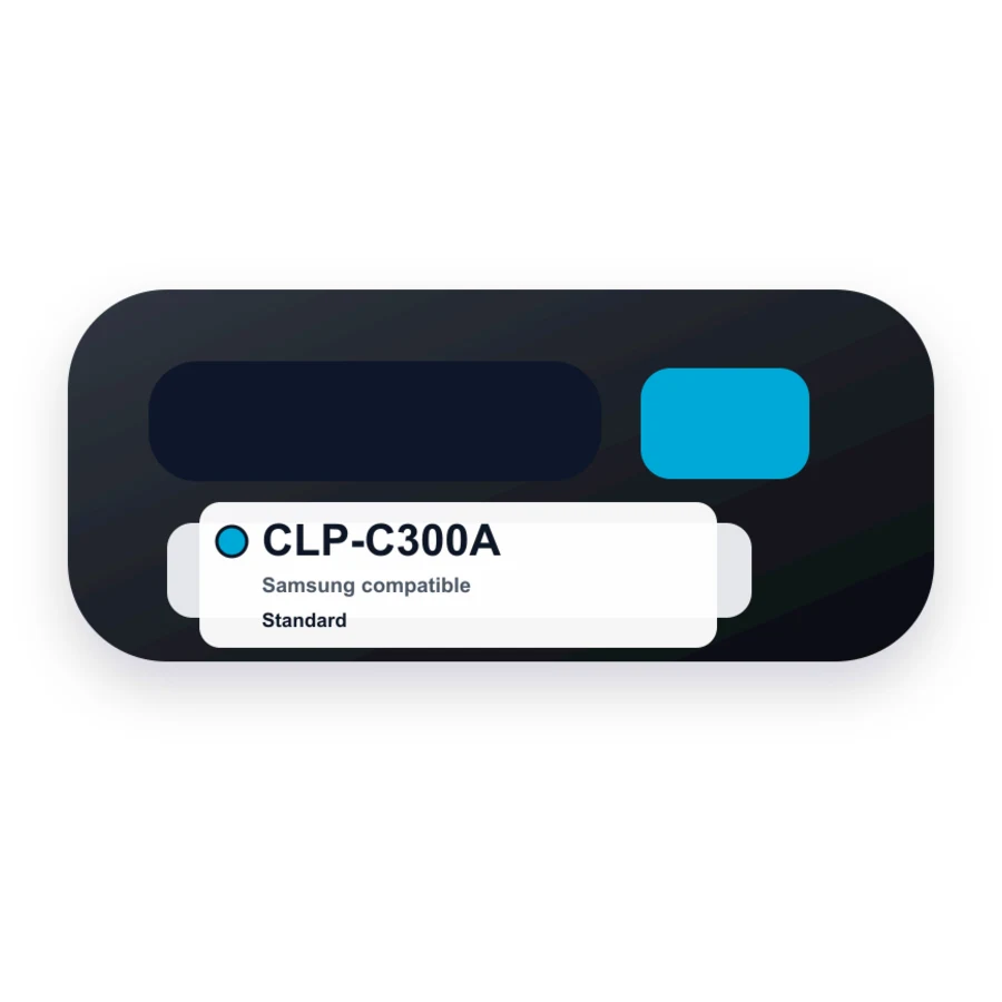 Samsung Clp C300A Cyan compatible toner