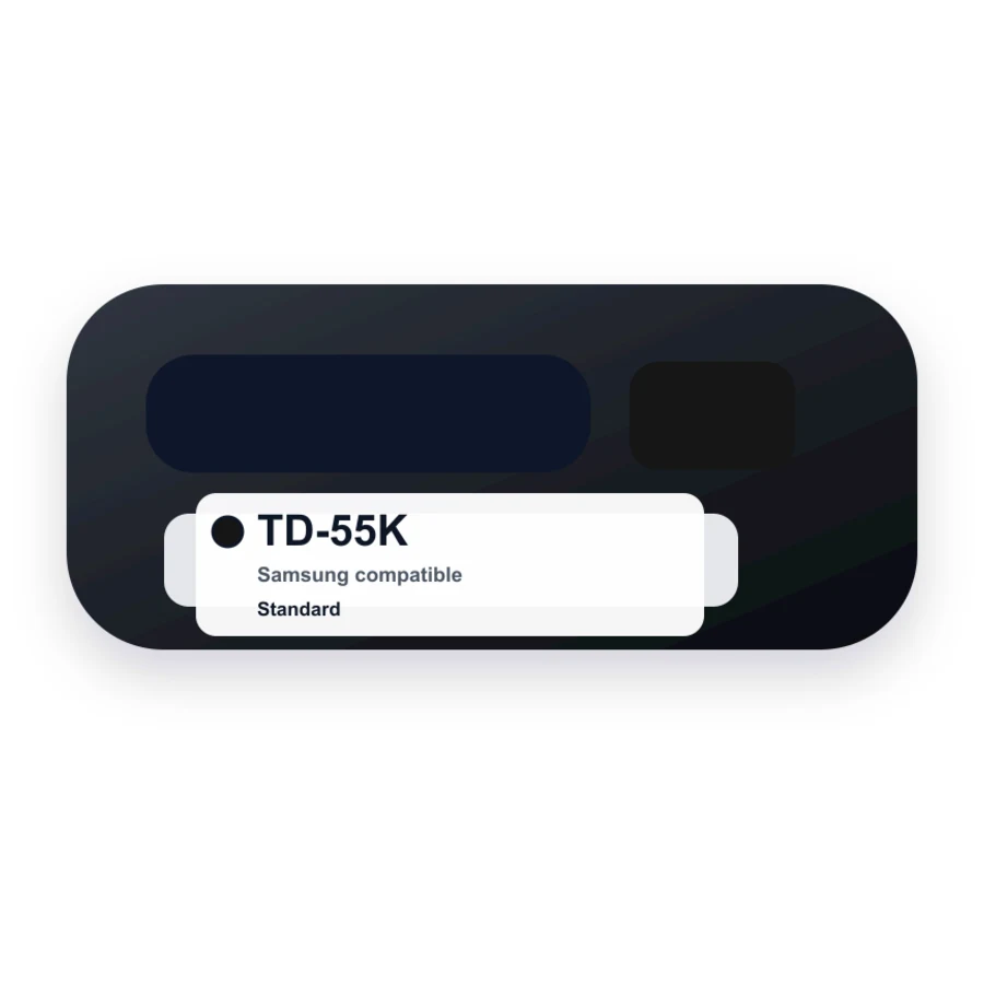 Samsung TD-55K Black Toner Cartridge compatible toner