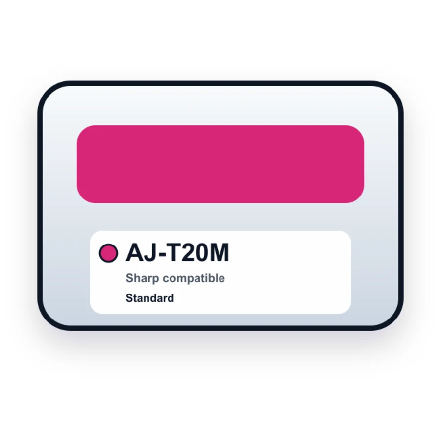 Sharp Magenta AJ-T20M Ink Cartridge compatible ink
