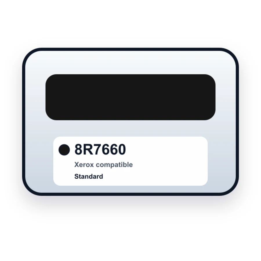 Black Ink Cartridge for Xerox 8R7660 compatible ink